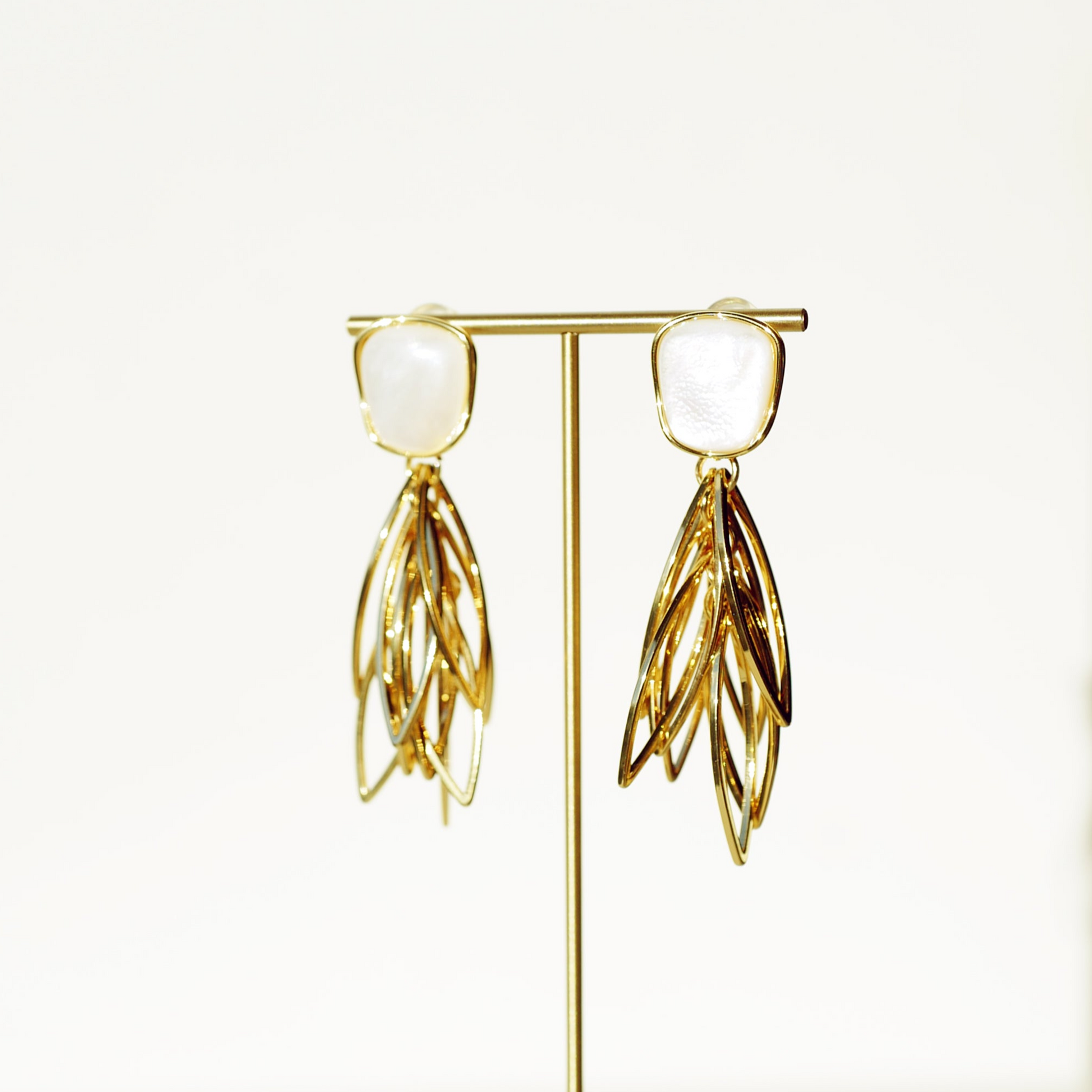 Golden Elegance Drop Earrings - Private Glows