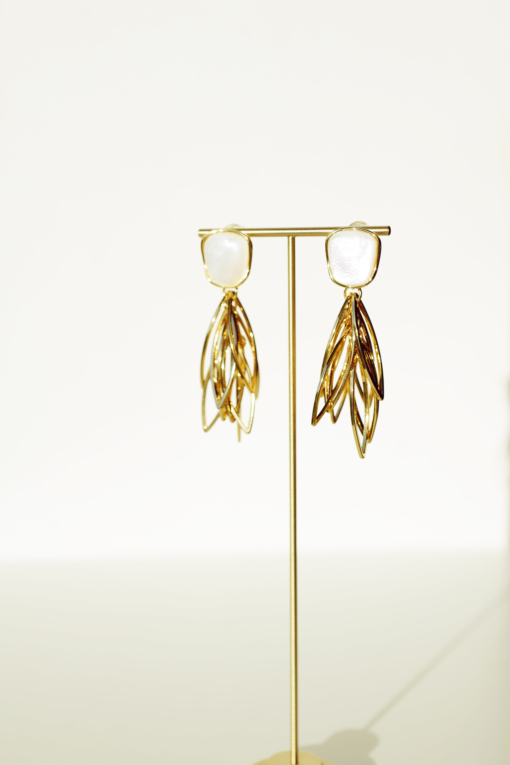 Golden Elegance Drop Earrings - Private Glows