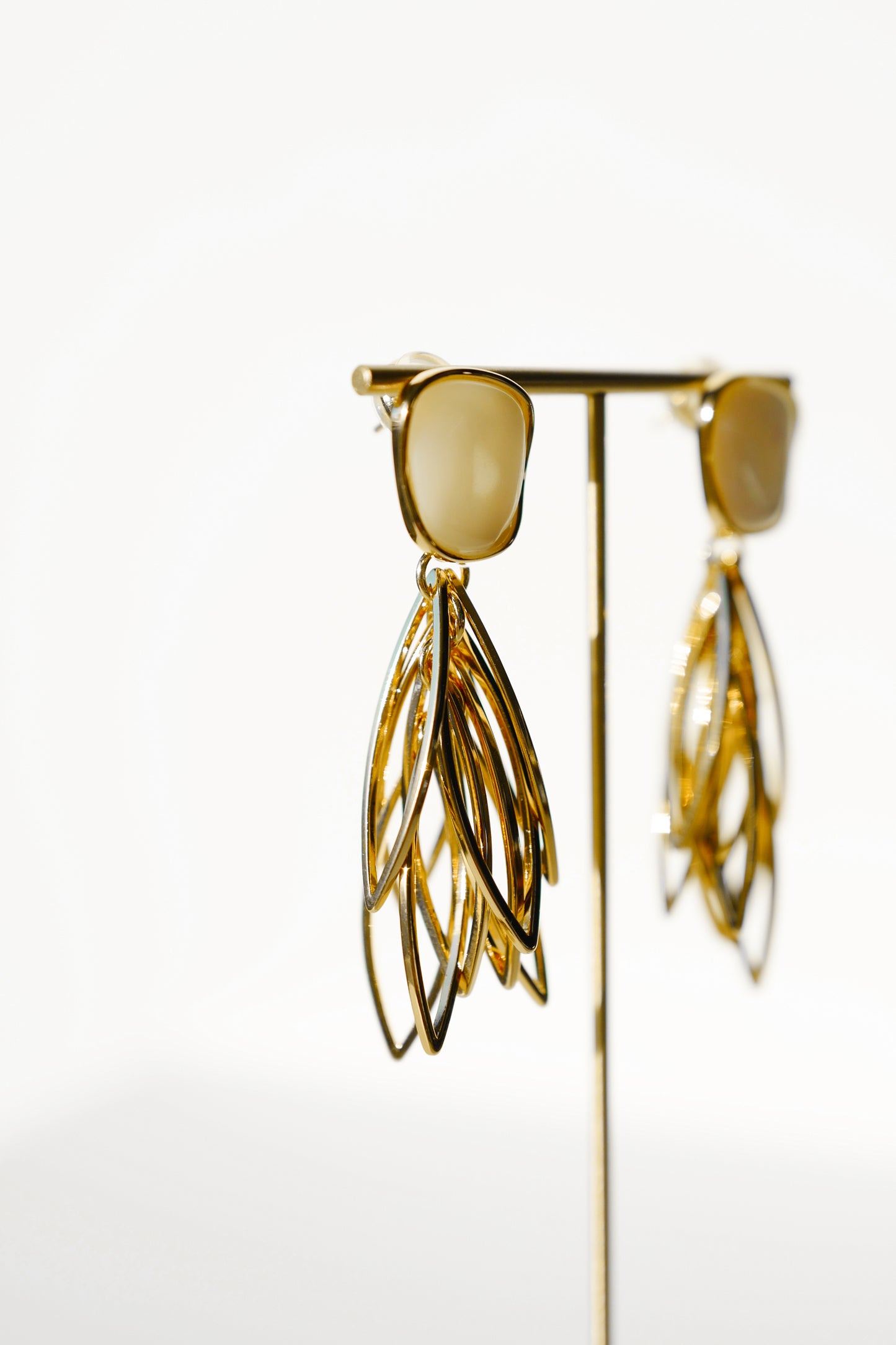 Golden Elegance Drop Earrings - Private Glows