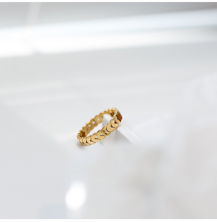 Textured Band Ring