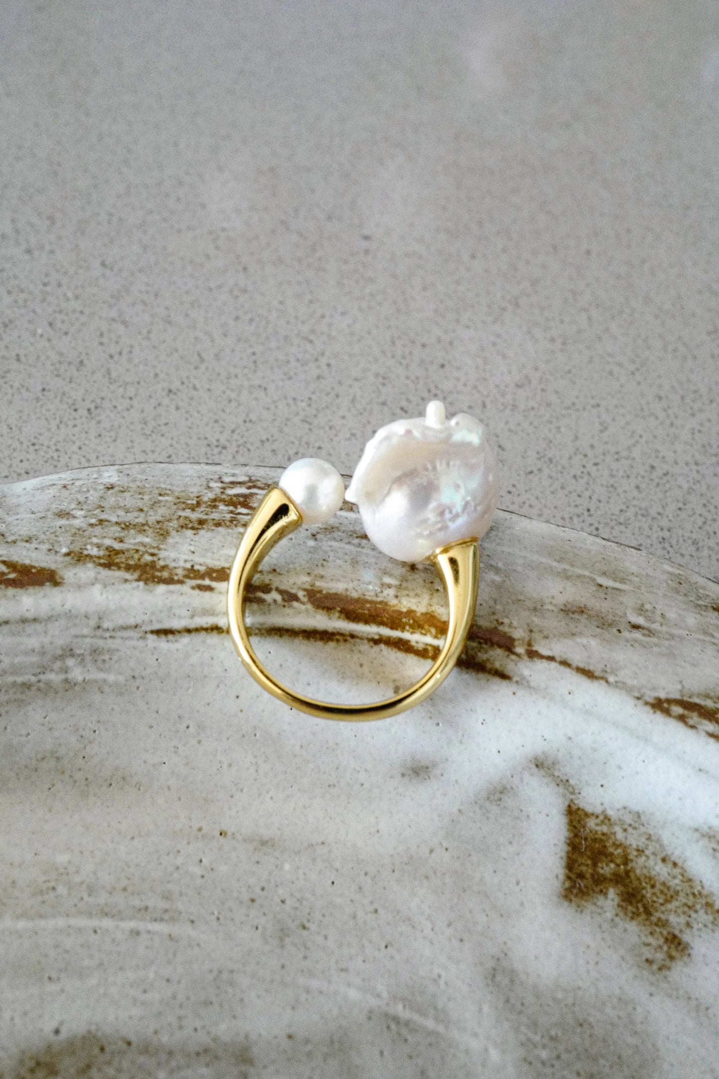 Seraphina Baroque Pearl Ring