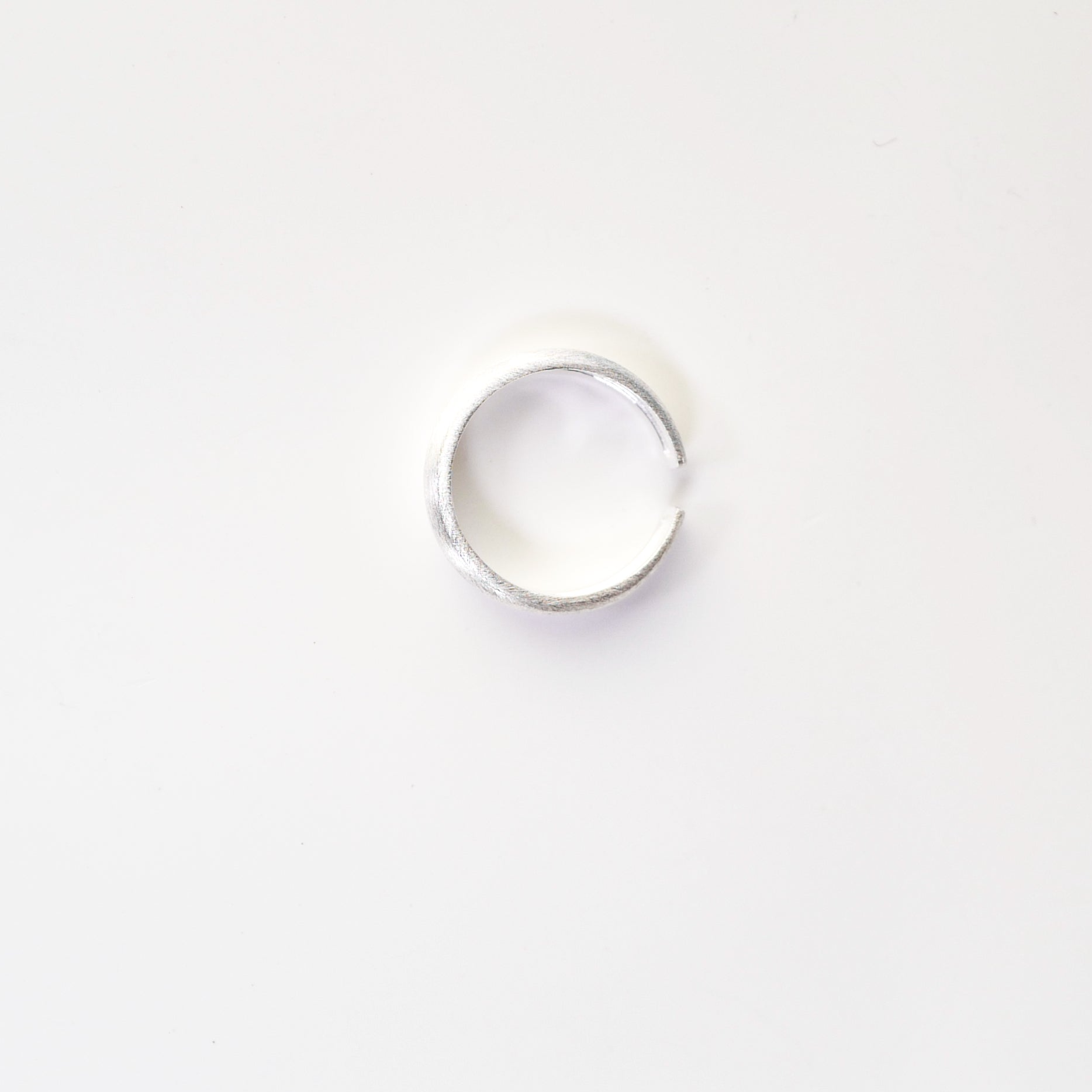 Silver Satin Adjustable Ring - Private Glows