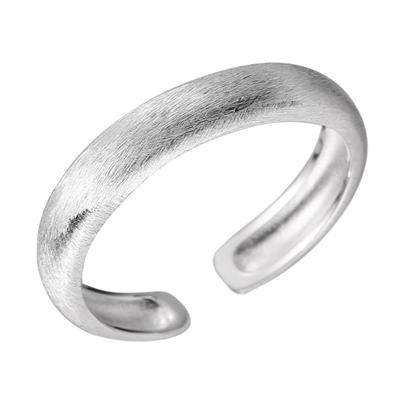 Silver Satin Adjustable Ring - Private Glows