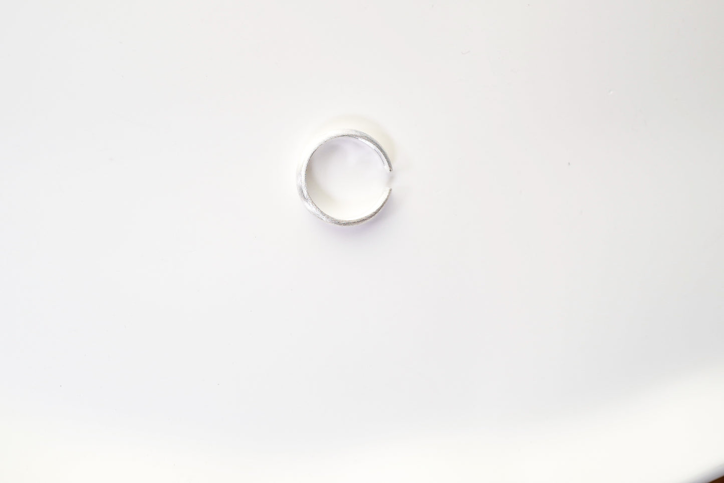 Silver Satin Adjustable Ring - Private Glows