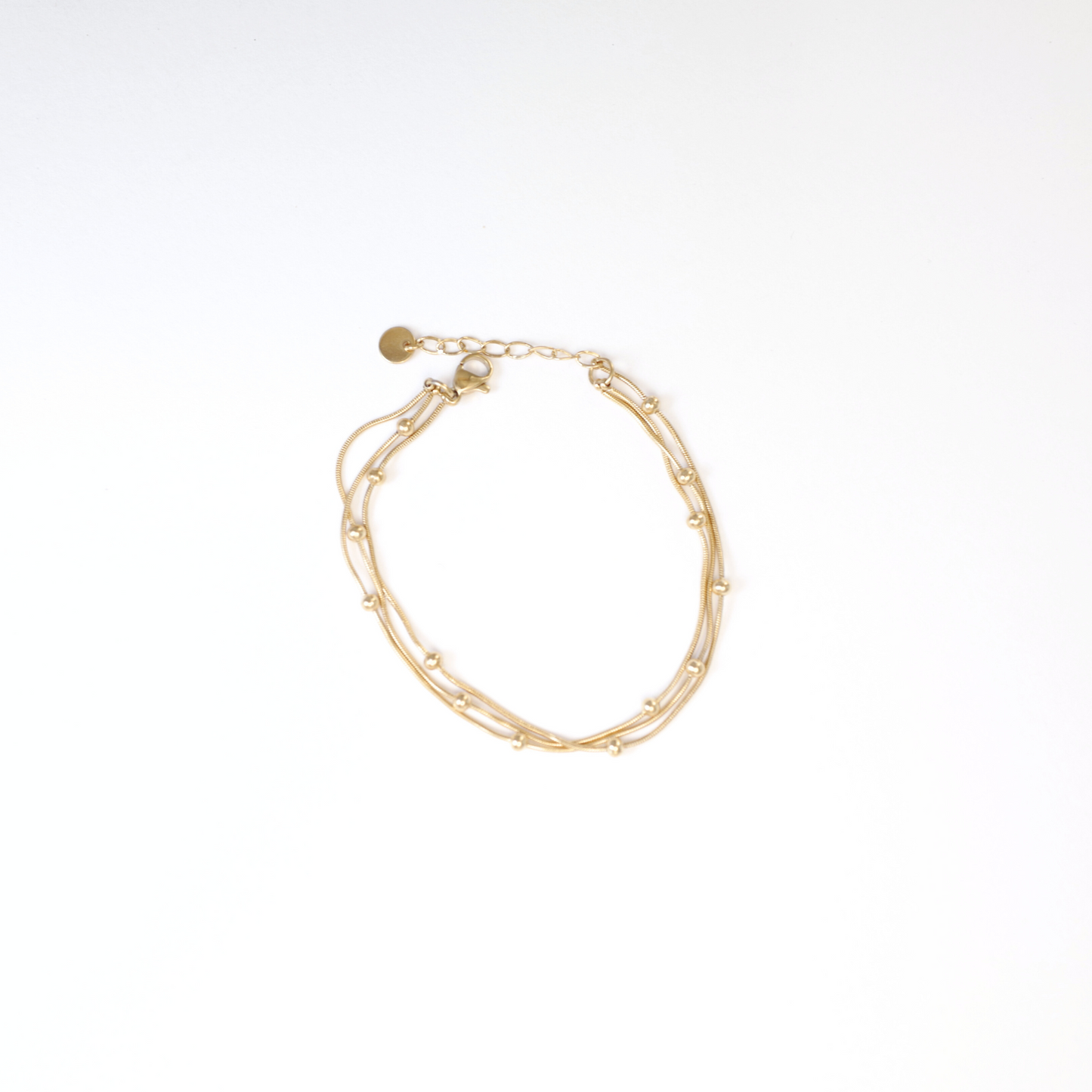 Triple Layer Gold Plated Bracelet - Private Glows