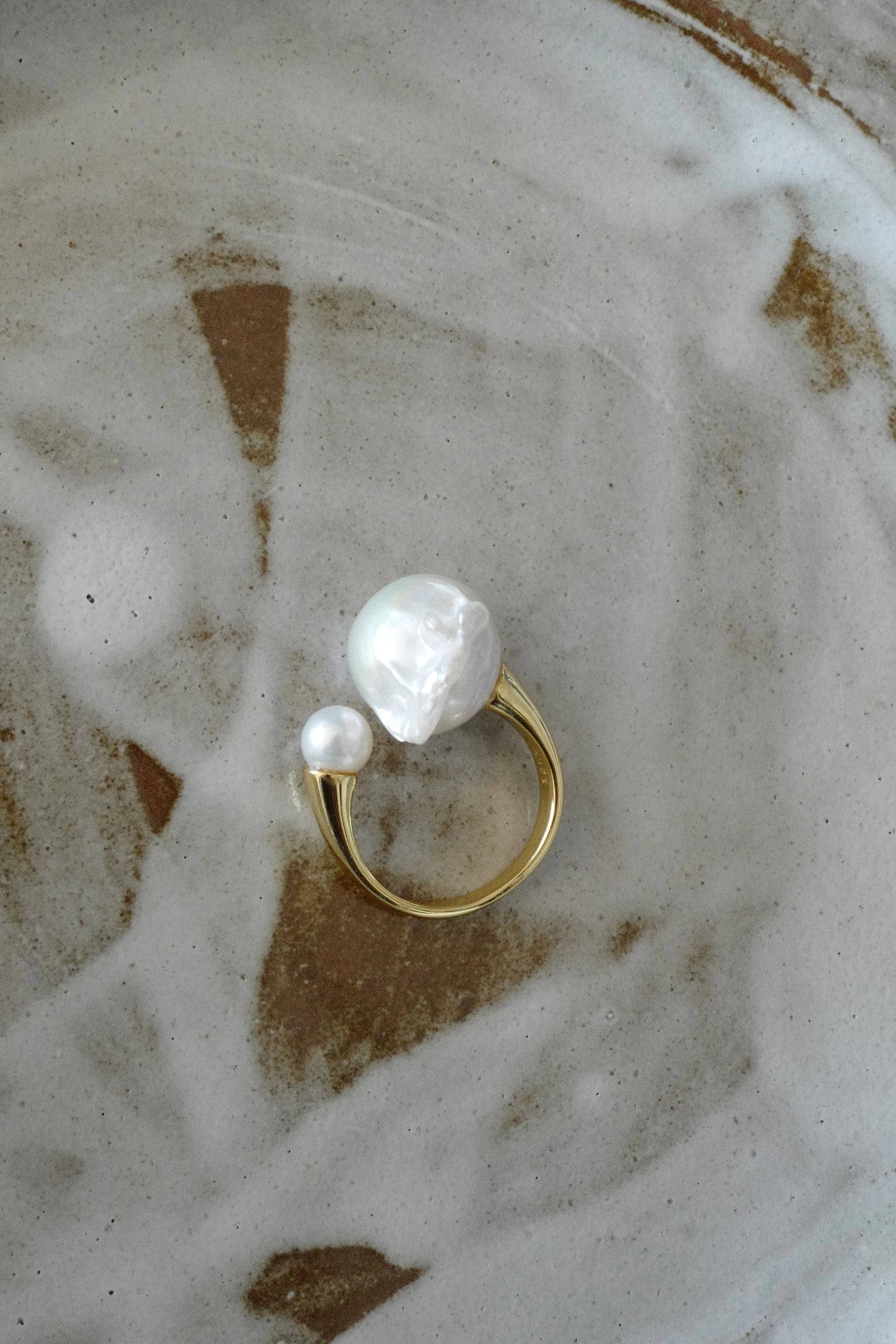 Seraphina Baroque Pearl Ring